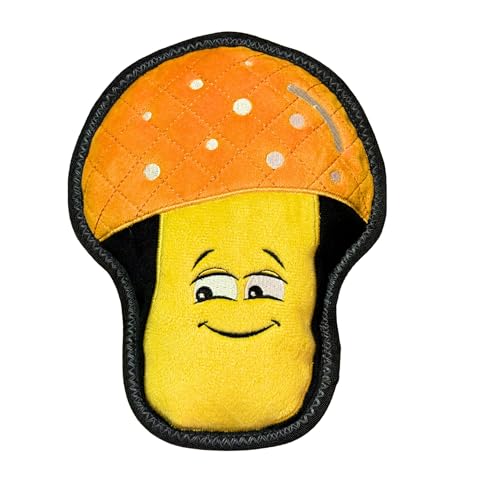ReadyHound Durable Mushroom Squeaky Dog Toy for Aggressive Chewers, Tough Aggressive Dog Chew Toy, Chew Dog Toy for Puppy Small Medium and Large Dogs von ReadyHound