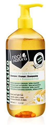 Real Natura Pro-Loiro Reparatur-Shampoo ohne Salz, Tiefenreparatur für Blondes Haar, hält die Farbe lebendig und glänzend, Schutz vor Beschädigungen, 500 ml von Real Natura