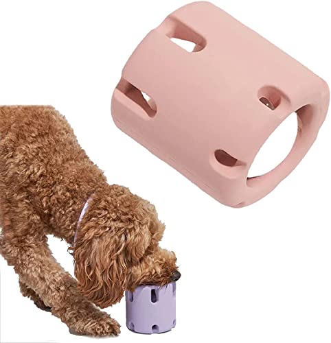 Tennis Tumble Puzzle Toy, Dog Tennis Cup,Dog Puzzle Toys Stress Release Game,Interactive Chew Toys for Dogs for Small and Medium Dogs Puppies,Rosa,1PCS von RebeSCo