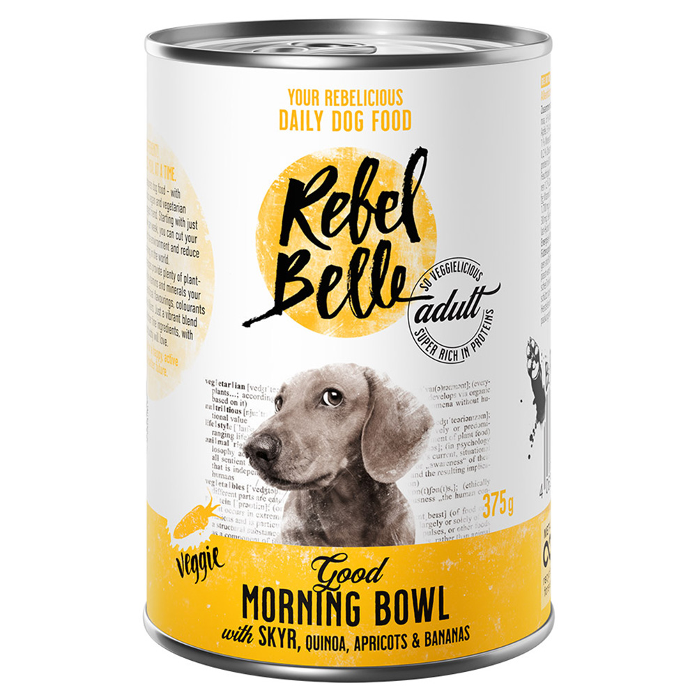 16 + 8 gratis! 24 x 375 g /24 x 750 g Rebel Belle  - Good Morning Bowl - veggie (24 x 375 g) von Rebel Belle