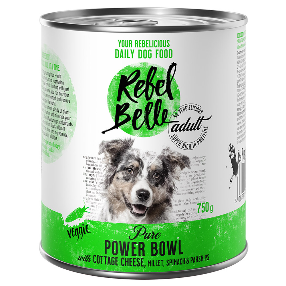 16 + 8 gratis! 24 x 375 g /24 x 750 g Rebel Belle  - Pure Power Bowl - veggie (24 x 750 g) von Rebel Belle