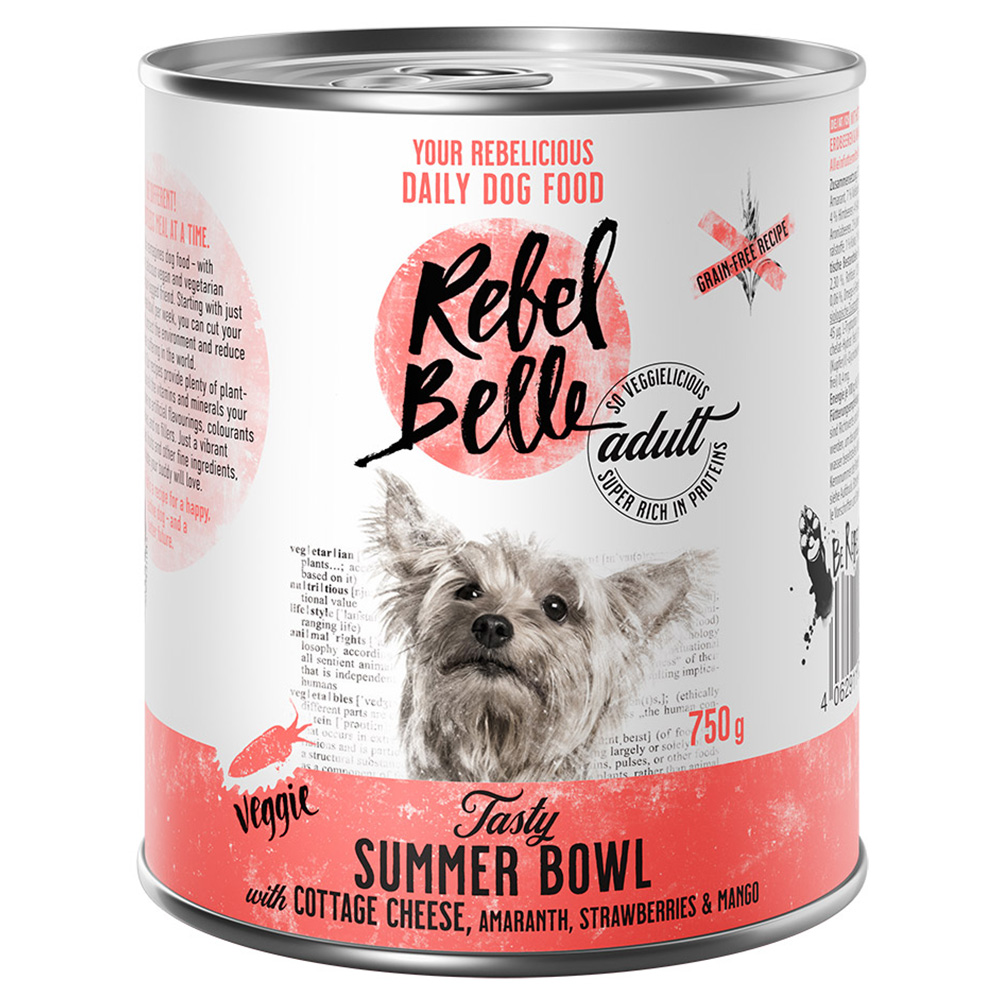 16 + 8 gratis! 24 x 375 g /24 x 750 g Rebel Belle  - Tasty Summer Bowl - veggie (24 x 750 g) von Rebel Belle