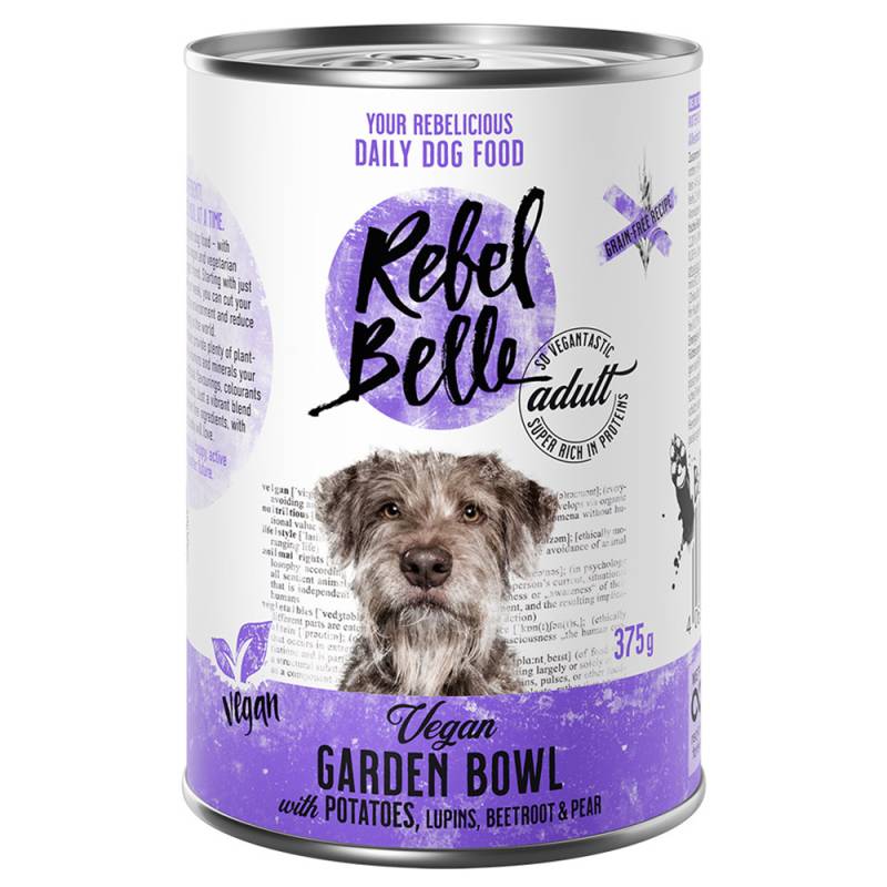 16 + 8 gratis! 24 x 375 g /24 x 750 g Rebel Belle  - Vegan Garden Bowl - vegan (24 x 375 g) von Rebel Belle