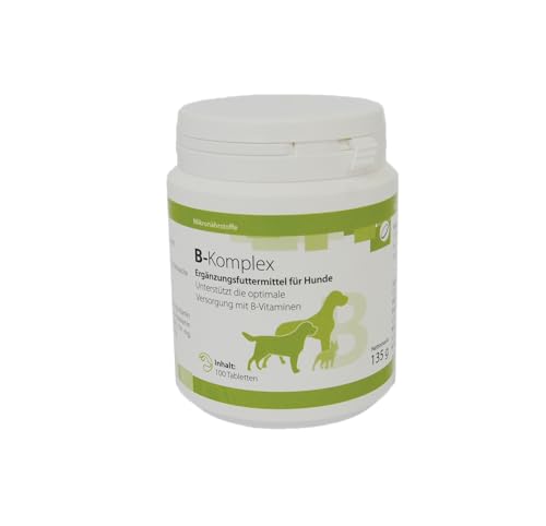 B-Komplex Vitalitätstabletten für Hunde: Reich an B-Vitaminen, Unterstützt Energie & Wohlbefinden, Ideal für Fellpflege & Wachstum, 100 Stück von Rebopharm