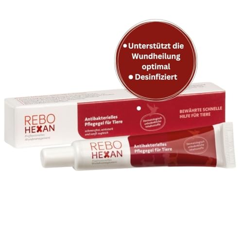 ReboHexan Gel 20 ml für Haustiere: Antibakterielle Wundpflege, Bekämpft effektiv Bakterien & Pilze, Hautfreundlich, Einfach anzuwenden, Ideal für Wundpflege & schwer erreichbare Stellen von Rebohexan