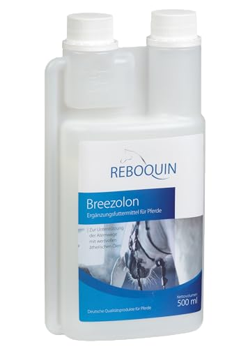 Breezolon Atemwegs-Support Lösung für Pferde: Natürliche Atemwegspflege mit Ätherischen Ölen, Eukalyptus & Rosmarin, 10 ml Täglich von Reboquin