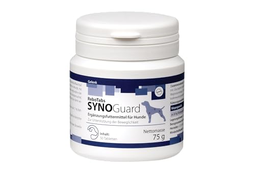 SYNOGuard Tabletten für Hunde 50 Stück: Unterstützung Beweglichkeit & Gelenke, kann Mobilität über die gesamte Lebensdauer fördern, Reich an Nährstoffen für Knorpel & Gelenke von Rebopharm