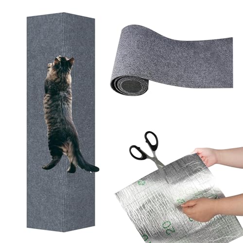 Kratzbrett Katze, Kratzmatte Katze Selbstklebend, [100cmx30cm] Kratzschutz Sofa Katze, Kratzbrett Katzen kratzschutz, Katzenkratzmatte, AntiKratz Tape für Möbel Couch Sofa Wand Tür Schutz von Recitem