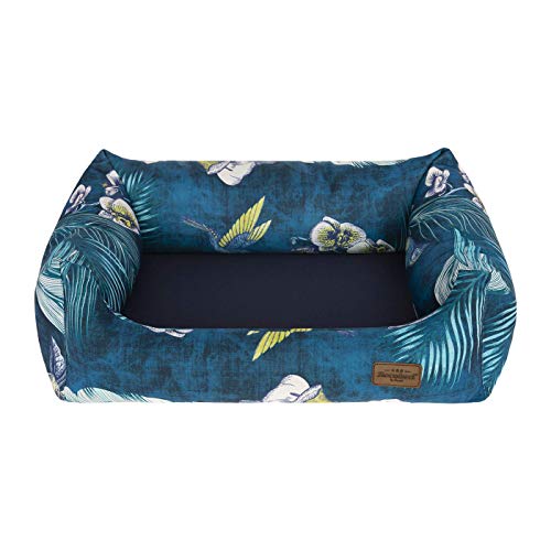 Recobed Hundebett Katzenbett Argentine Dunkelblau für Haustiere Verschiedene Größen M (85x65cm) von Recobed