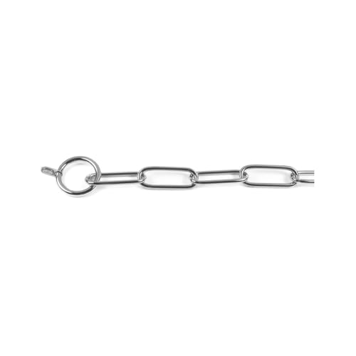 COLLARE CATENA MAGLIA OVALE INOX LUNGA mm.4-CM.70 von Record