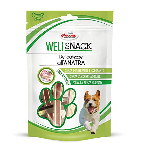 RECORD | Welisnack Delicatezza di Anatra | Complemento Alimentare per Cani | Ric von Record