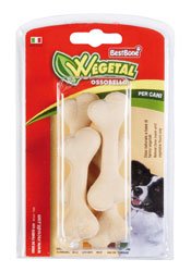 Record BestBone Wegetal Snacks 4 kleine Hundeknochen Pack 4 verschiedene Geschmacksrichtungen von Record