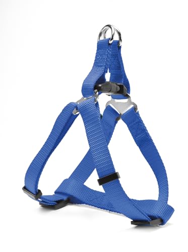 Record Hundegeschirr Rapido Blue Nylon. Perfekte Kontrolle und Bequemlichkeit für Ihren Hund | Blau, XL - Umfang 53-81 cm von Record