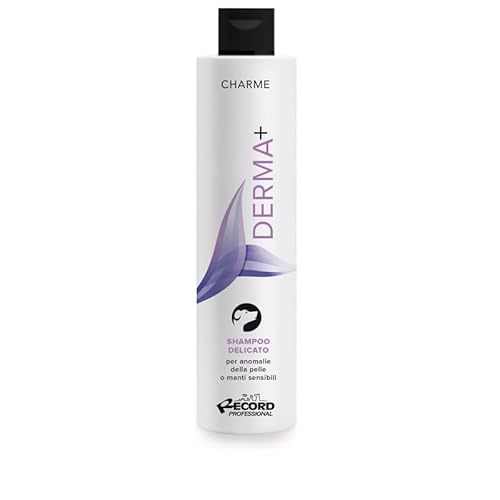 Record Charme Shampoo Derma+ für Hunde, 250 ml, Ideal für kurzes und rasiertes Fell, mit Teebaumöl und Neemöl, Hergestellt in Italien von Record