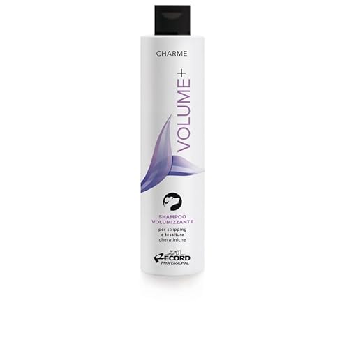 Record Charme Volume+ Volumenshampoo für Hunde. Spendet Elastizität und verleiht Glanz. Professionelles Shampoo mit Keratin, Kollagen und Ginseng-Extrakt. Hergestellt in Italien, 250 ml von Record