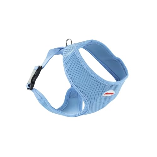 Record Hundegeschirr Fast Dog aus weichem, flexiblem und atmungsaktivem Nylon mit Metallbefestigung | Farbe Blau, Größe 2XS, Umfang 18-23 cm von Record