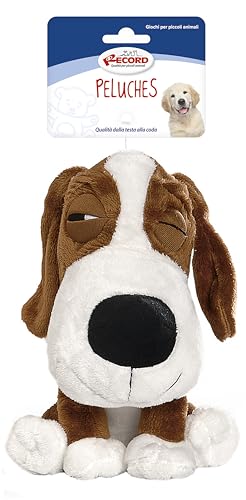 Record Hundespielzeug Lazy Dog Plusch mit Quietscher | Größe 20 cm von Record