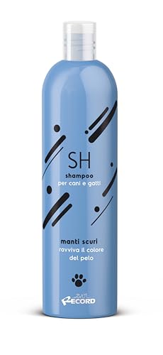 Record Shampoo für Hunde und Katzen. Revitalisiert die Farbe und die natürlichen Reflexe durch Erhöhung des Glanzes und der Leichtigkeit beim Kämmen | dunkle Mäntel, 250 ml Record Shampoo für Hunde und Katzen. Revitalisiert die Farbe und die natürlichen Reflexe durch Erhöhung des Glanzes und der Leichtigkeit beim Kämmen | dunkle Mäntel, 250 ml von Record