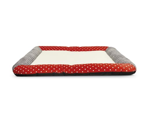 Record - Weihnachtsmatte für Hunde und Katzen Warm Weihnachten Weiches, isolierendes und bequemes Hundebett mit Fleece-Innenseite und verstärktem Boden | 80 x 60 x 4h cm von Record