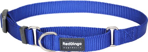 Red Dingo Half Check Martingale Hundehalsband, unifarben, Größe S, 21-33 cm, Blau von Red Dingo