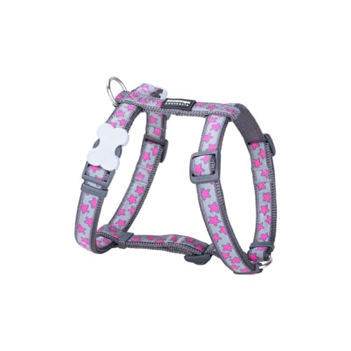 Red Dingo Style Hundegeschirr, Hot Pink On Cool Grey, 45-66 cm, 36-59 cm von Red Dingo