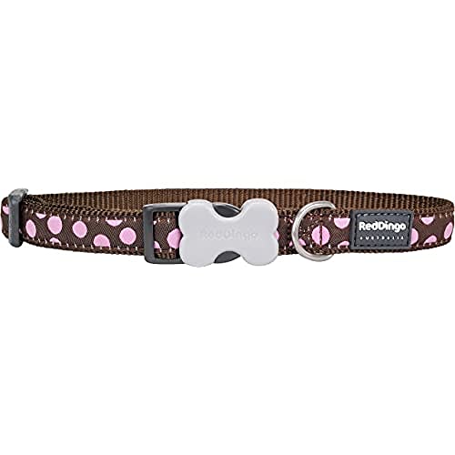 Red Dingo Hundehalsband, 15mm, Pink/Braun von Red Dingo