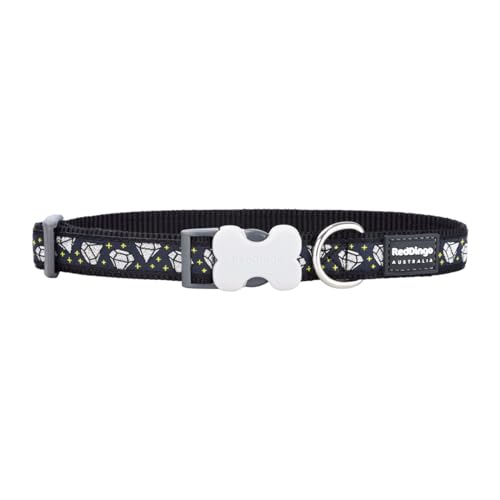 Red Dingo Hundehalsband Style Diamond 15mm x 24-36cm Schwarz von Red Dingo