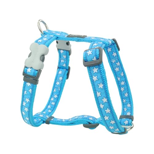 Trilus DH-ST-TQ-12 Nylon Hundegeschirr, Sterne, türkis, XS von Red Dingo