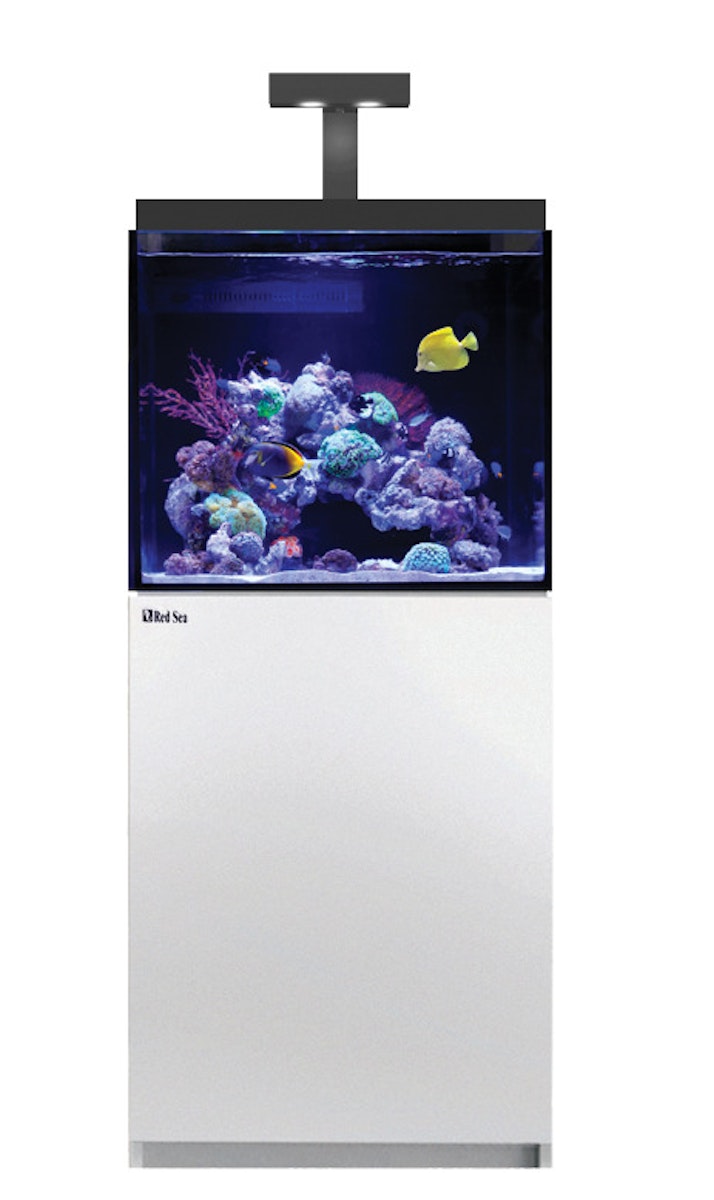 Red Sea MAX E 170 LED Aquarium mit Unterschrank für Meerwasser weiß