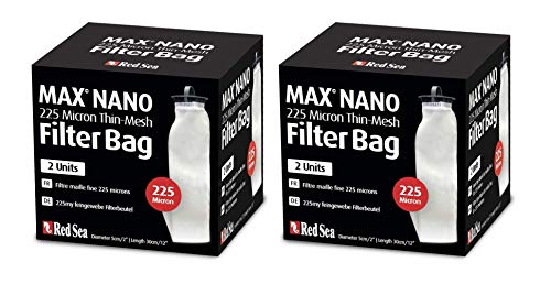 Red Sea Max Nano Ersatz-Filterbeutel, 225 Mikron, 2 Packungen à 2 Stück von Red Sea