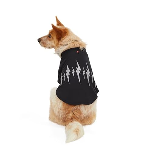 Reddy Black Bolt Reflektierendes Hunde-T-Shirt, Größe L von Reddy