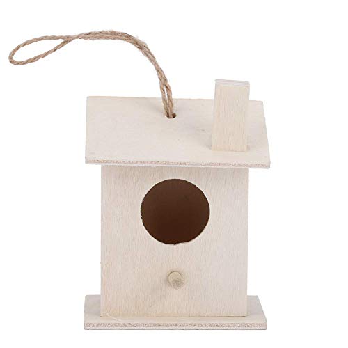 Redxiao Outdoor Bird House Vogelnester, einzigartige Form Platane Holz Holz Vogelhaus, 4 Stück für Schwalben Papageien Vögel andere Wilde Tiere von Redxiao