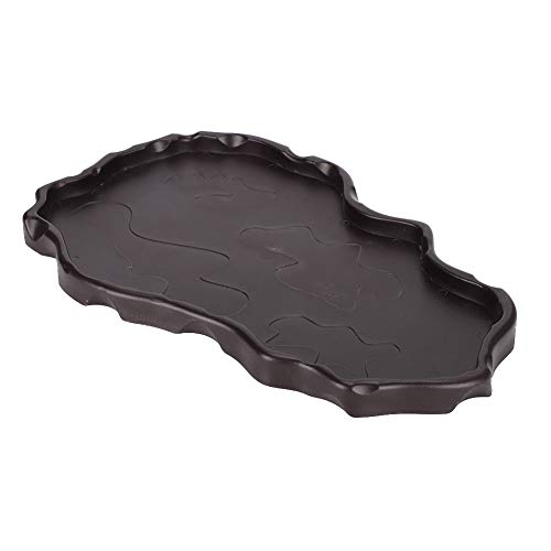 Schlangenfrösche Plastik Reptilien Futterbecken, Reptilien Feeder Leichte Plastik Reptilien Feeder Dish, für Reptilien(Dark Brown) von Redxiao