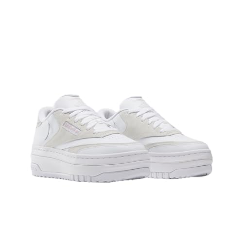 Reebok Club C Extra Sneaker für Damen, Footwear White/Ashen Lilac/Pure Grey, 36 EU von Reebok