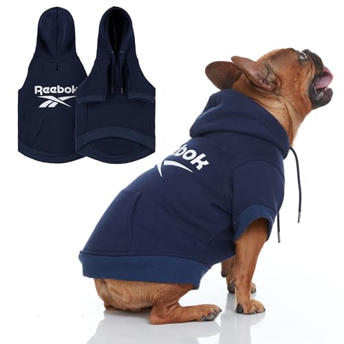 Reebok Fleece-Hundepullover mit Loch für die Leine, perfekt für kleine bis große Hunde, gemütliches, warmes Weihnachtsoutfit von Reebok