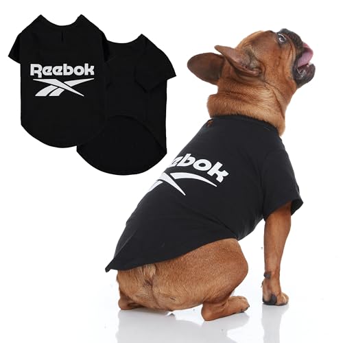 Reebok Hunde-Shirts - Leichte Hunde-T-Shirts für kleine, mittelgroße und große Hunde, lustige athletische Themen-Hunde-Shirts mit Reebok Design, tolles Welpen-Sommerkleidung Outfit für alle Rassen, von Reebok