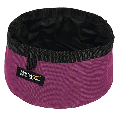 Regatta Unisex Pack Away Dog Bowl, Purple, One Size von Regatta