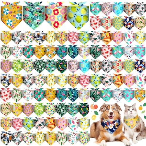 Reginary Hundehalstücher für Hunde, verstellbar, waschbar, dreieckig, für Hunde, 120 Stück von Reginary
