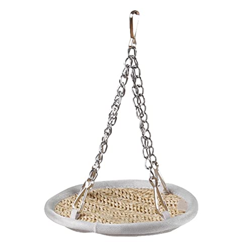 Reheyre Pet Small Animal Hanging Hammock, Small Pet Cage Hammock, Guinea Pig Rat Hamster Hanging Hammock, Pet Hamster Hanging Toy for Frettchen Papagei Rat Chinchilla Beige von Reheyre