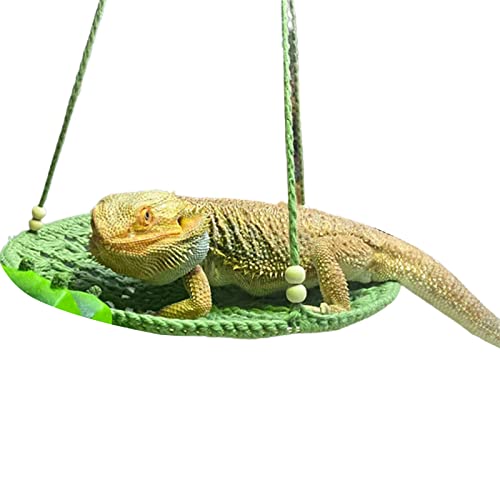 Reheyre Pet Small Animal Hanging Hammock, Small Pet Cage Hammock, Guinea Pig Rat Hamster Hanging Hammock, Pet Hamster Hanging Toy for Frettchen Papagei Rat Chinchilla Green von Reheyre