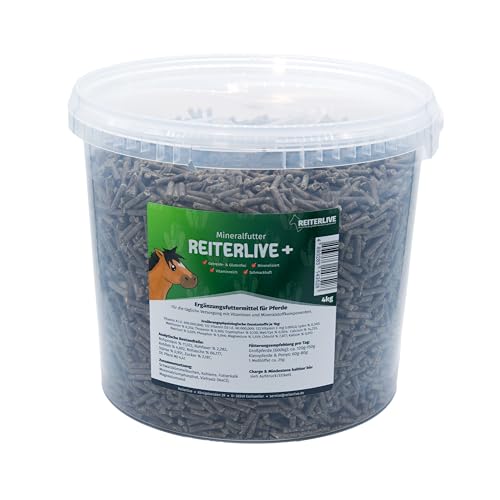 Reiterlive Mineral-Ergänzungsfutter für Pferde, Getreide- und glutenfrei, 4 kg von Reiterlive