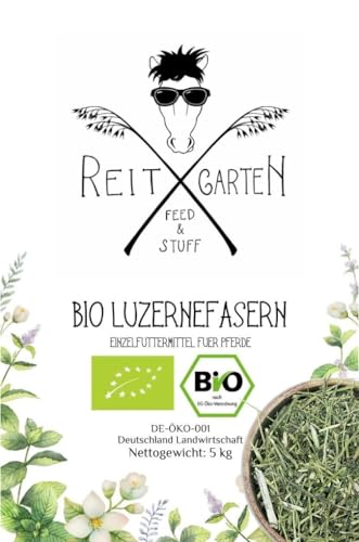 Reitgarten´s Bio Luzernefasern 5 kg Pferd Futter garantiert ohne Zusätze Luzerne von Reitgarten