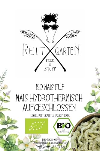 Reitgarten´s Bio Mais-Flip 5 kg Pferd Futter Mais Aufbau Pferdefutter von Reitgarten