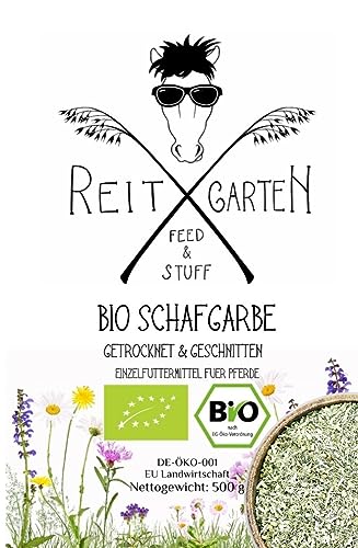 Reitgarten´s Bio Schafgarbe getrocknet & geschnitten 500 g Pferd Kräuter Futter Pferdefutter Herbs Schafgarbe Organic von Reitgarten