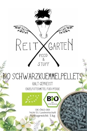 Reitgarten´s Bio Schwarzkümmelpellets - kalt gepresst 3 kg Pferd Futter Pellets Schwarzkümmel Pferdefutter von Reitgarten