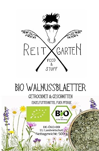 Reitgarten´s Bio Walnussblätter 500 g Pferd Kräuter Futter garantiert ohne Zusatzstoffe Walnuss von Reitgarten