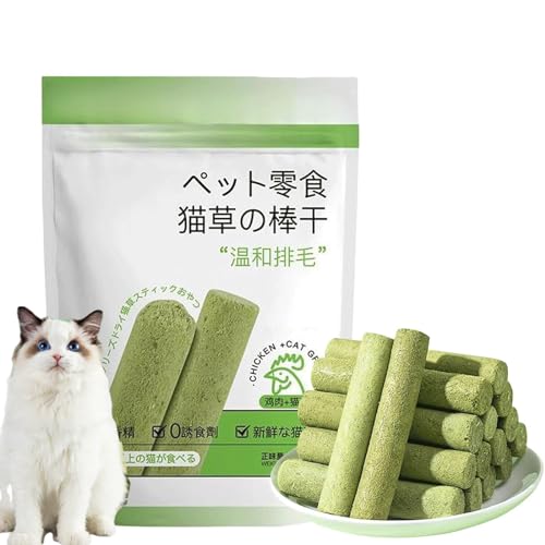 Rejckims Cat Grass Teething Stick, Cat Grass Teething Sticks for Indoor Cats, Cat Grass Sticks, Cat Teeth Cleaning Cat Grass Stick, for CaDental Care, Increase Appetite (1PCS) von Rejckims