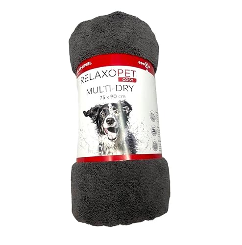 RelaxoPet Cosy Multi-Dry Handtuch für Hunde, 75 x 90 cm, schnelltrocknend, saugfähig von RelaxoPet