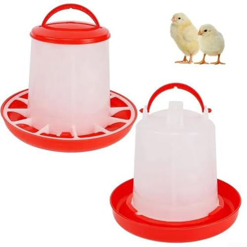 1,5 kg Küken Feeder Hühnertränke - Kein Auslaufen Küken Feeder und Waterer Kit, Hängende Baby Küken Waterer, Chicken Water Feeder, Chicken Feeder und Waterer Set, Geflügeltränke von RemixAst