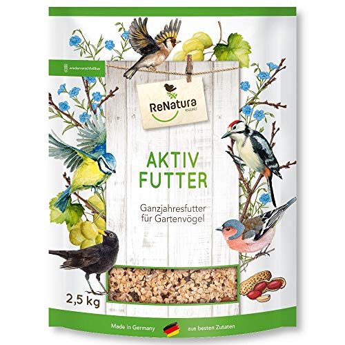 ReNatura Ganzjahres Aktiv-Futter 2,5 kg Vogelfutter Wintervogelfutter Universal von Renatura Vogelwelt